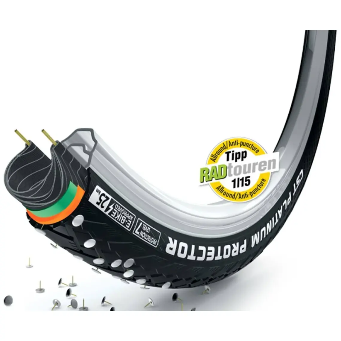 CST Platinum Protector 700x38C Zırhlı Şehir Bisikleti Dış Lastik
