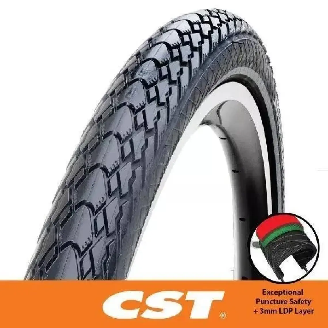 CST Platinum Protector 700x38C Zırhlı Şehir Bisikleti Dış Lastik