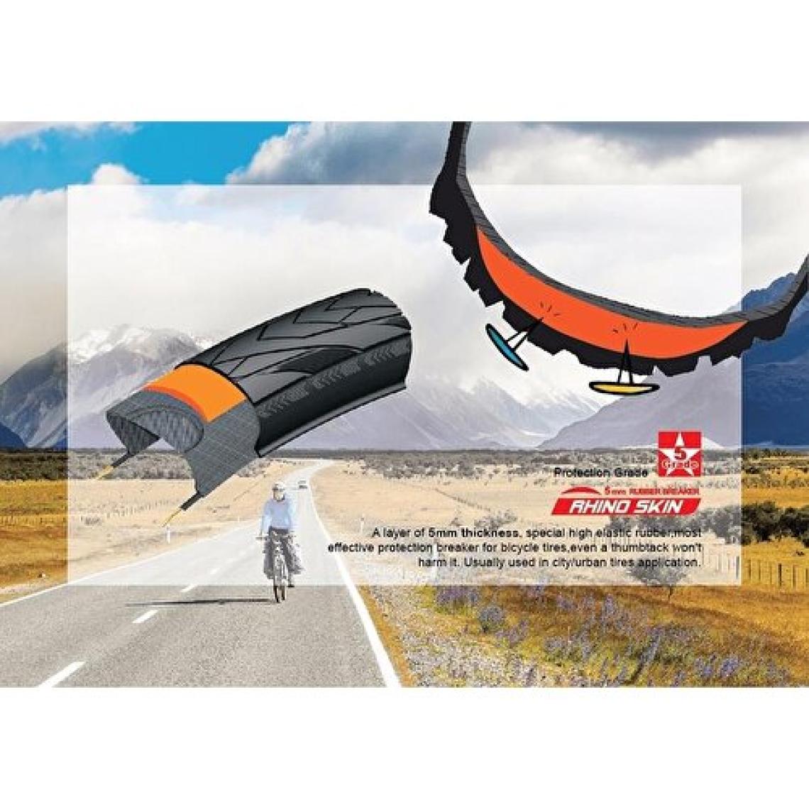 Chaoyang 26X1.95 Mako Shark Rhino Skin 5mm Zırhlı Dış Lastik H-5113