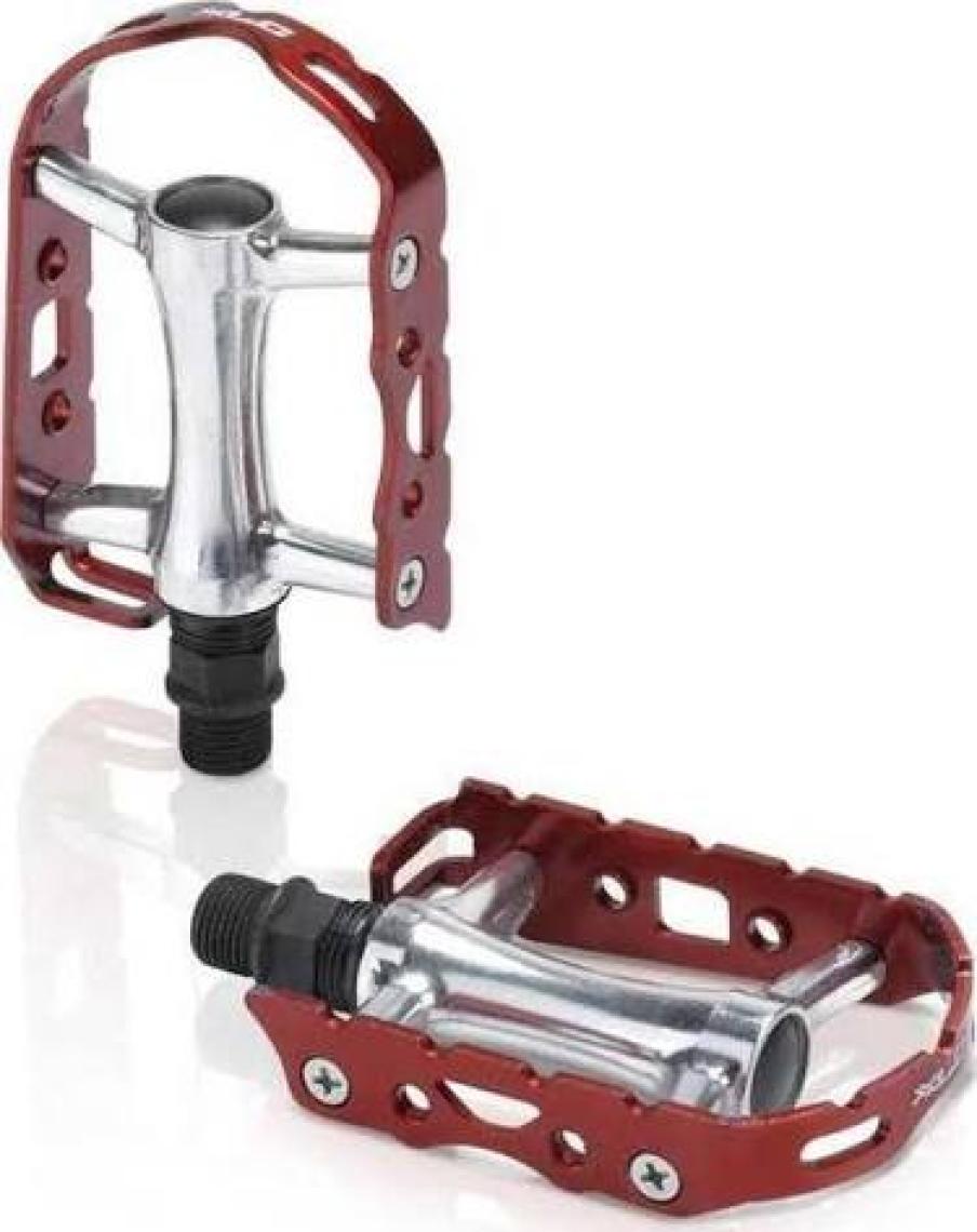 Xlc Mtb / Trekkıng Alüminyum Pedal Kırmızı