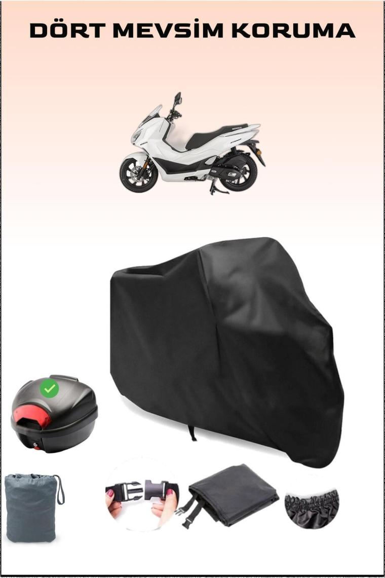 Breen Mondial 125 Strada Siyah Motosiklet Brandası Arka Çanta Uyumlu