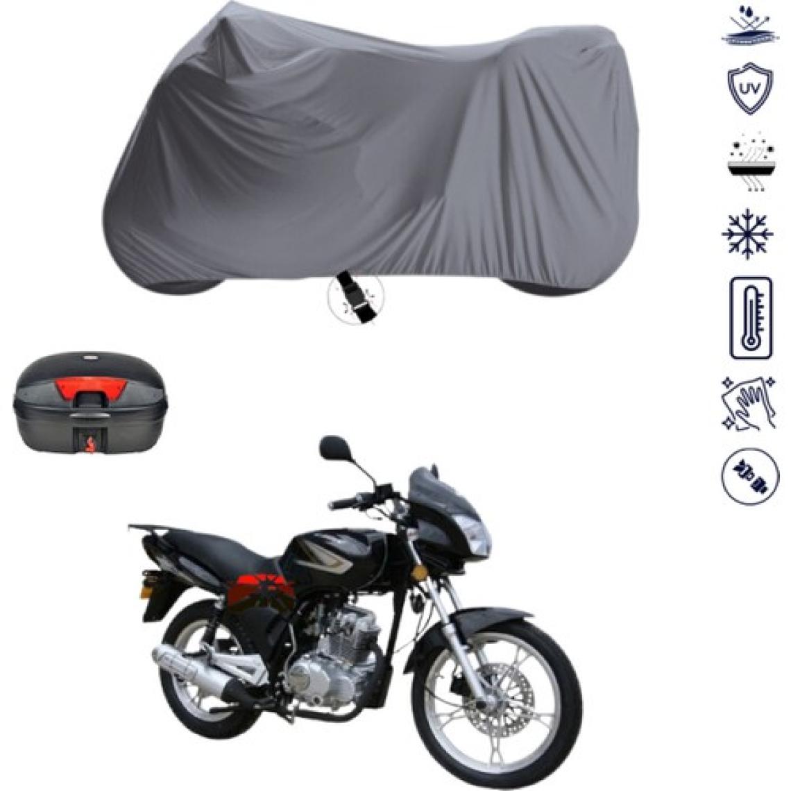 Teksin Ramzey 100 Cup Çantalı Motosiklet Brandası 4 Mevsim Su Geçirmez Motor Brandası