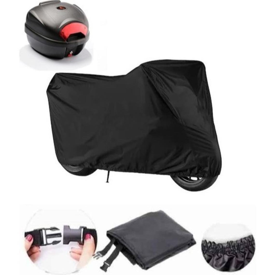 CoverPlus Honda NSS250 (Forza 250) Siyah Motosiklet Brandası Arka Çanta Uyumlu