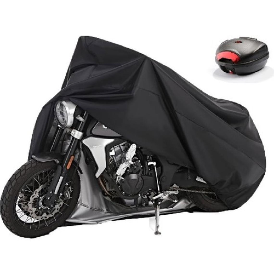 CoverPlus Honda NSS250 (Forza 250) Siyah Motosiklet Brandası Arka Çanta Uyumlu