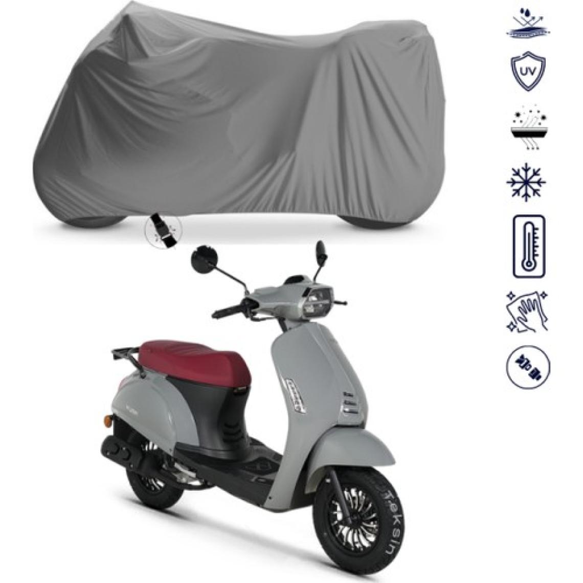 Teksin Kuba Bluebird Çantalı Motosiklet Brandası 4 Mevsim Su Geçirmez Motor Brandası