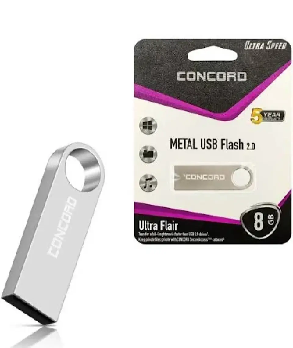 Concord USB Flash Bellek 8gb Metal Ultra Flaır Concord C-U8