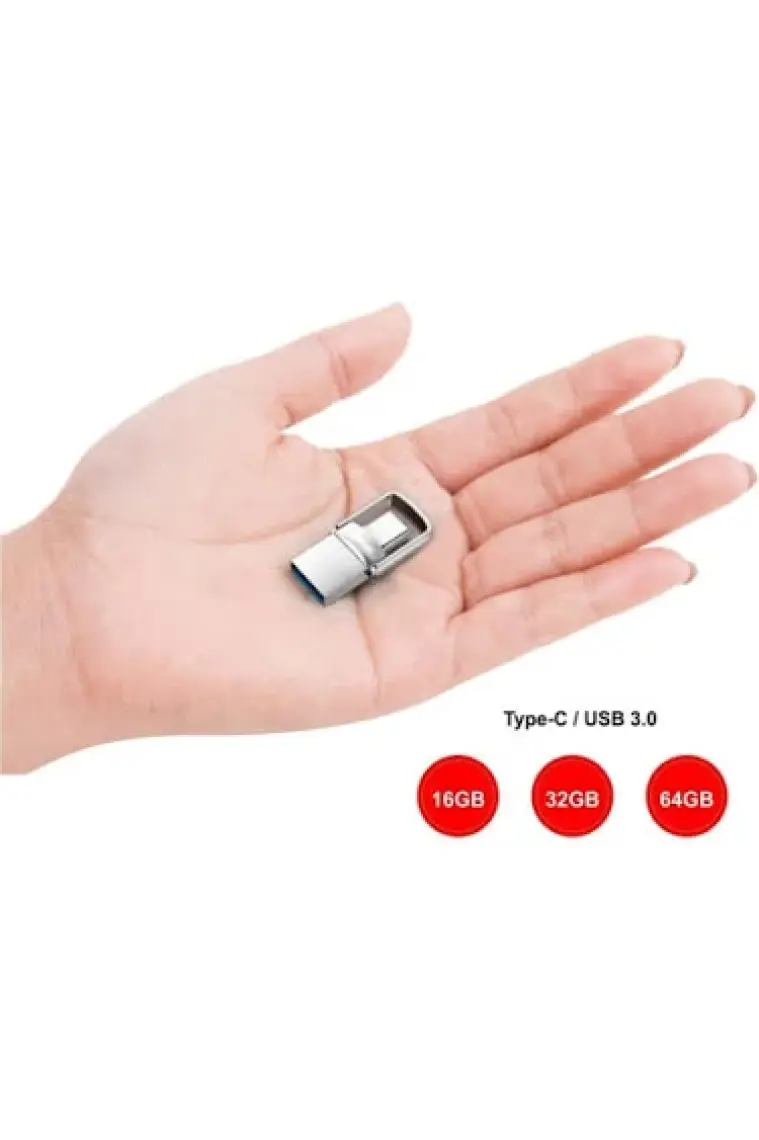 Concord USB Flash Bellek 64GB 3.0 Otg Type-C Metal Mini Concord C-OTGT64