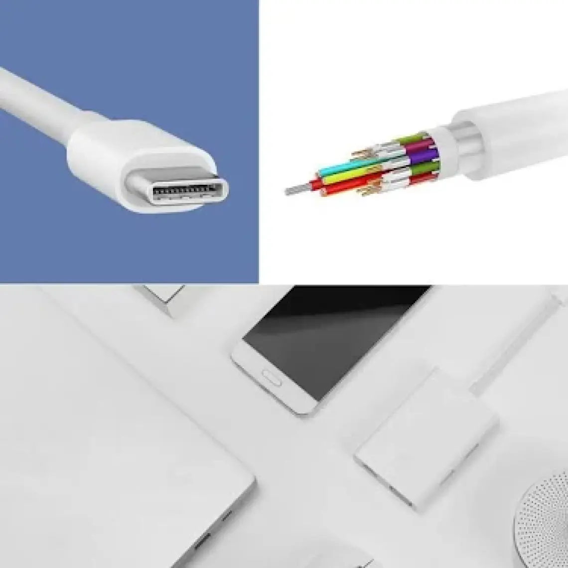 Xiaomi Type-C  Hub - USB +VGA+RJ45 1000 Gigabit Ethernet+Şarj Çıkışı
