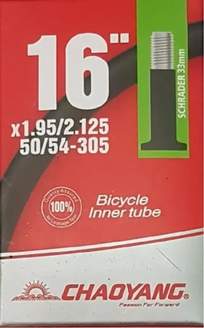 Chaoyang  chaoyang Iç LASTIK 16X1.95/2.125 Av 33 mm Kalın Sibop - Y030201