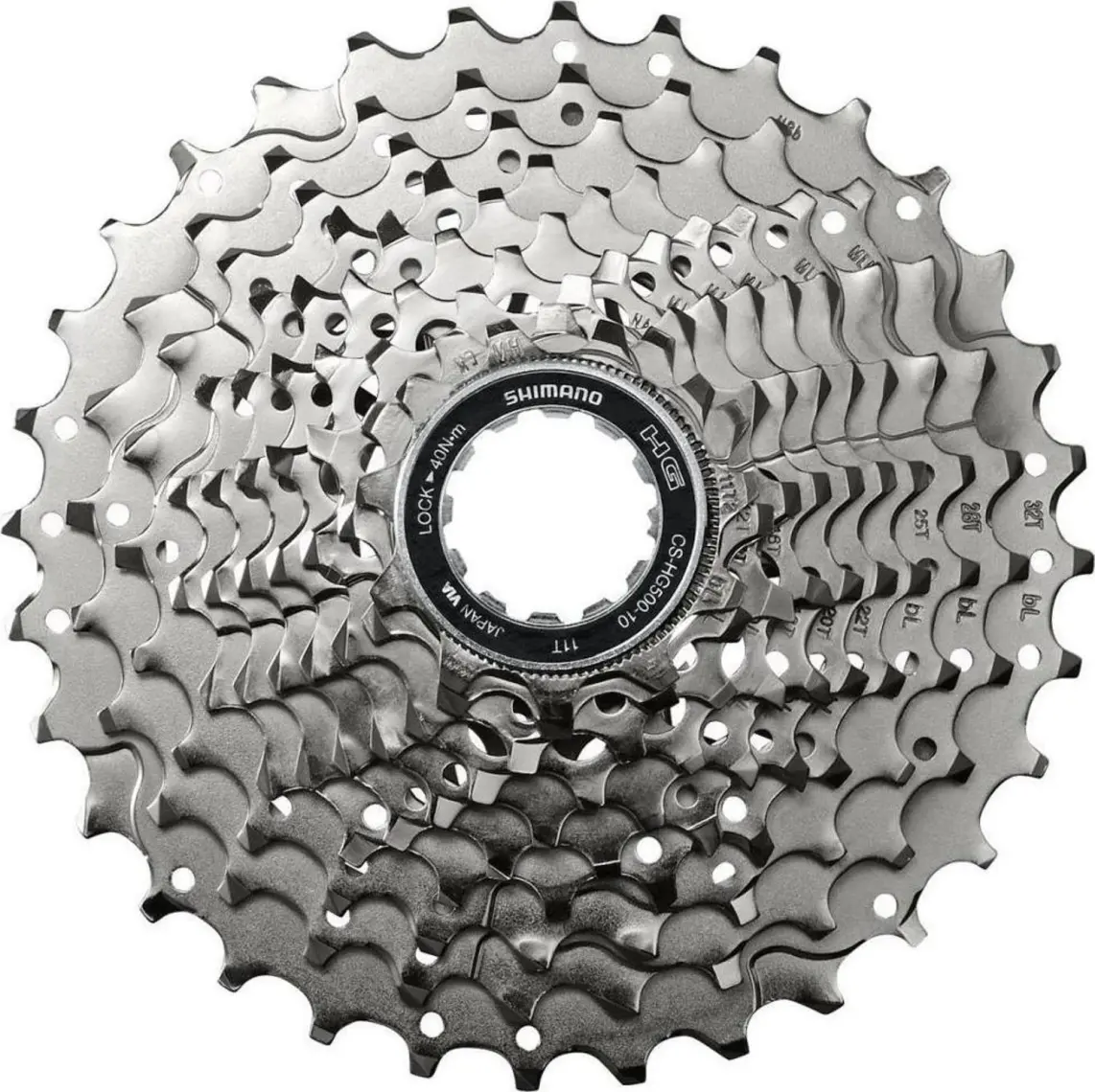 SHIMANO Tiagra CS-HG500-10 10 Vites 11-32T Ruble