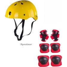 Top Rock Store Çocuk Kask Dizlik Dirseklik Kemik Set 7 Parça
