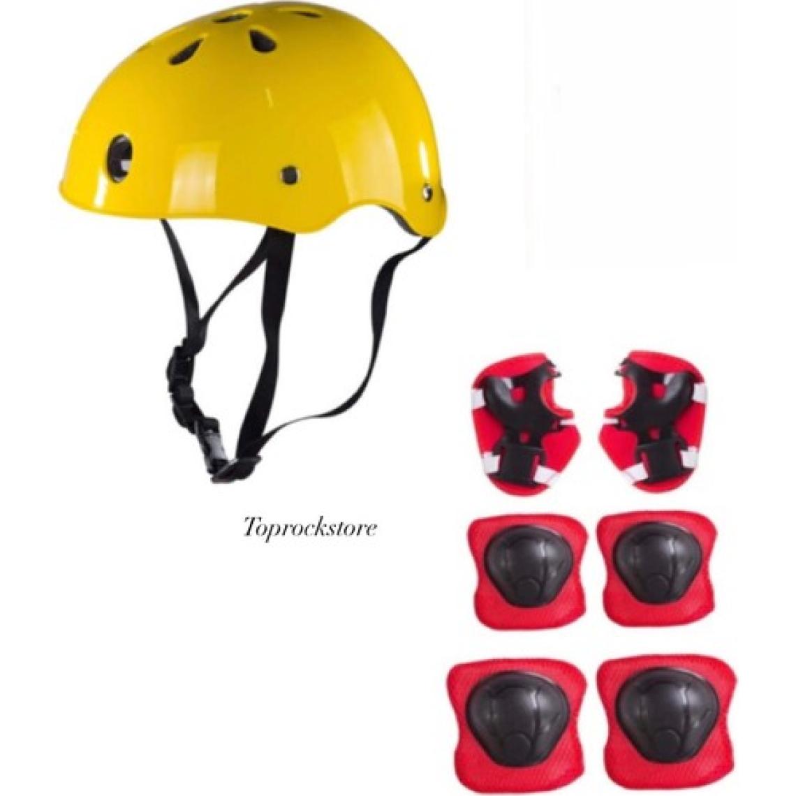 Top Rock Store Çocuk Kask Dizlik Dirseklik Kemik Set 7 Parça