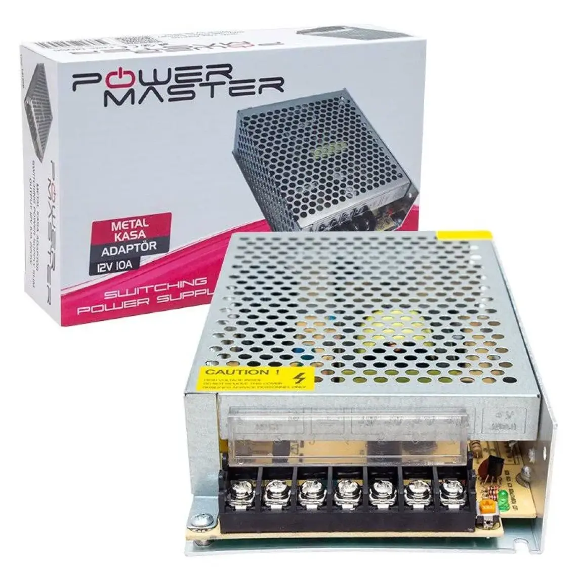Powermaster 12V  10A Metal Kasa Adaptör