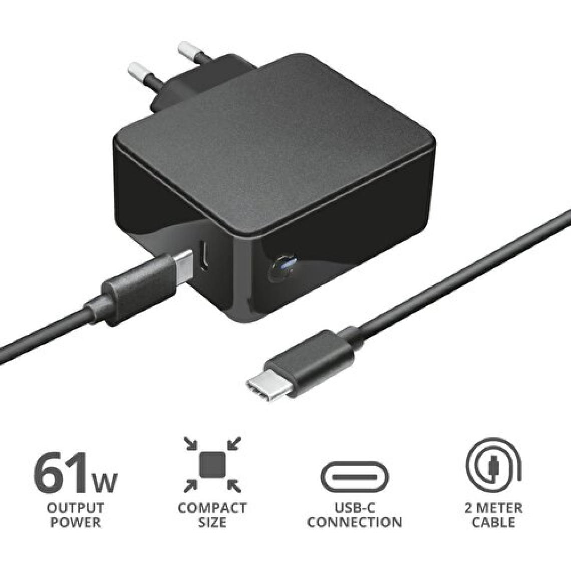 Trust 21604 Summa USB-C 45W Notebook Şarj Cihazı
