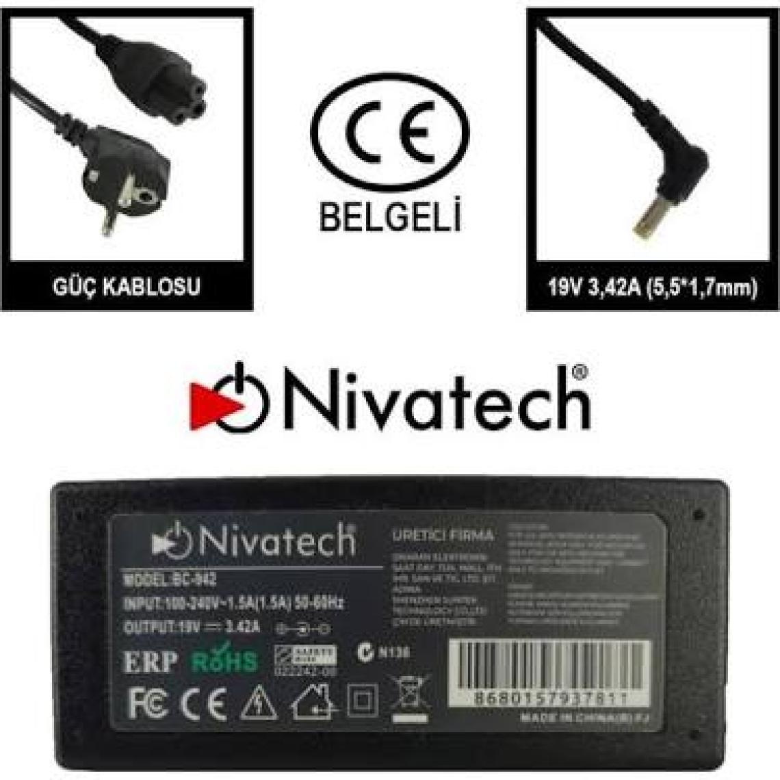 İnfostar Acer Uyumlu Laptop-Notebook Şarj Aleti 19V-3.42A (5.5*1.7)