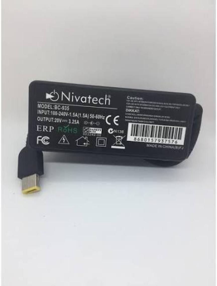 İnfostar Lenovo Uyumlu USB Uç Laptop-Notebook Şarj Aleti 20V 3.25A