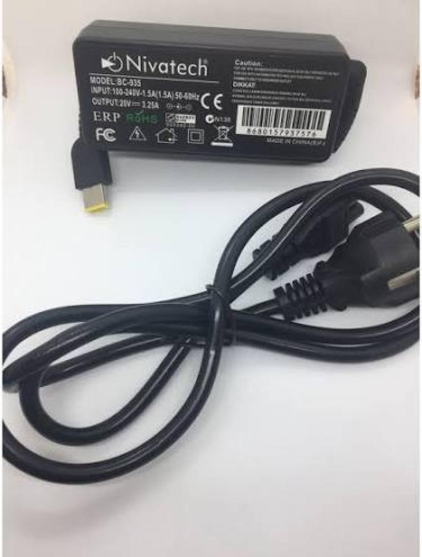 İnfostar Lenovo Uyumlu USB Uç Laptop-Notebook Şarj Aleti 20V 3.25A
