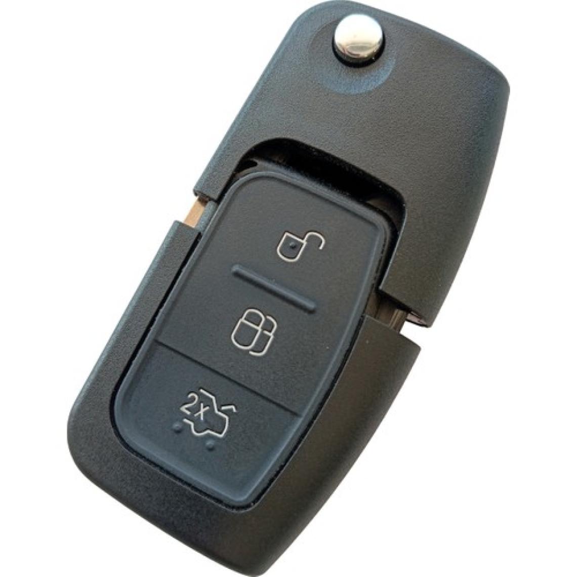 Ford Focus 2 Fiesta Fusion Uyumlu Anahtar Kumanda Kabı HU101 Uç Logolu