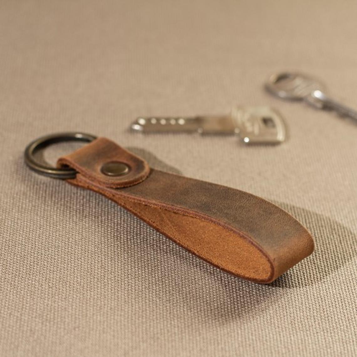 Hi Leather Hakiki Deri Anahtarlık Kişiye İsme Özel