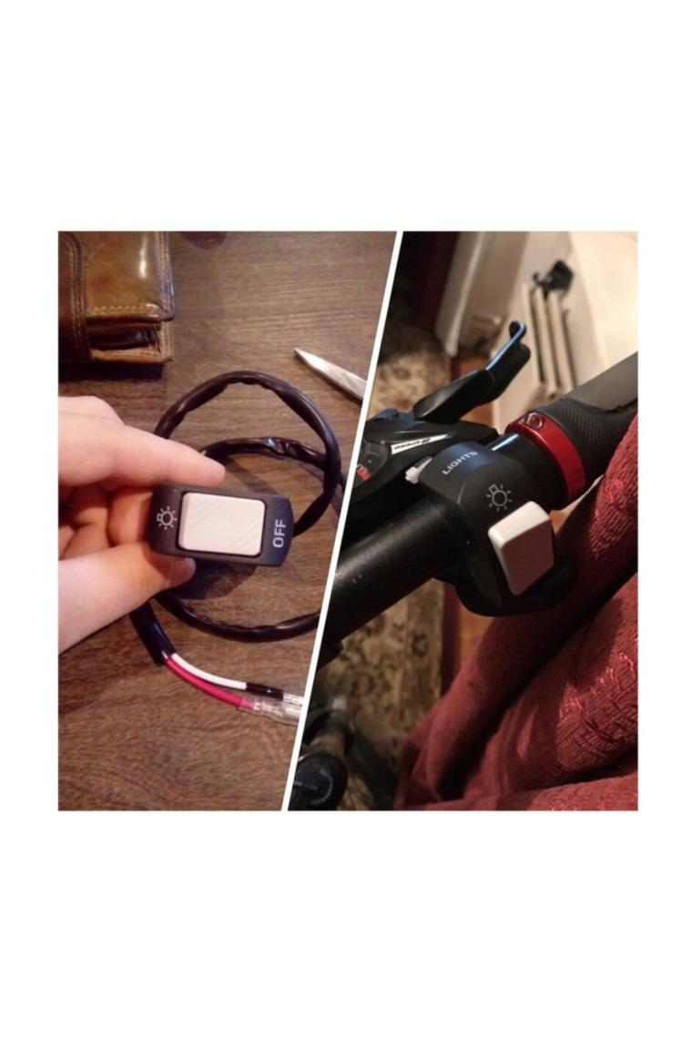 Knmaster Motosiklet Sis Farı Aç Kapa Düğmesi / Butonu / Gri