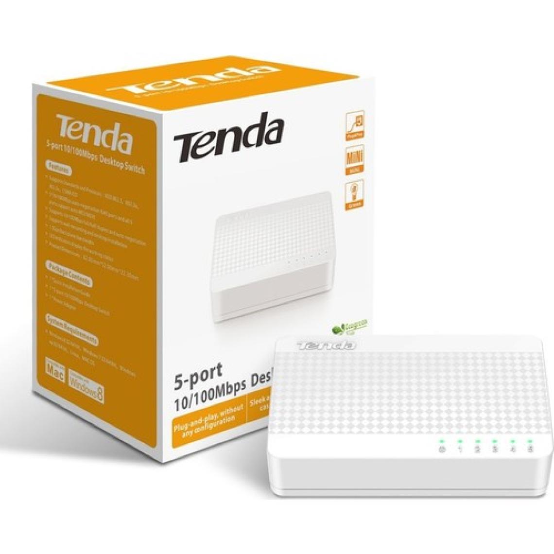 Tenda Network S105V10.0 5-Port 10/100 Switch