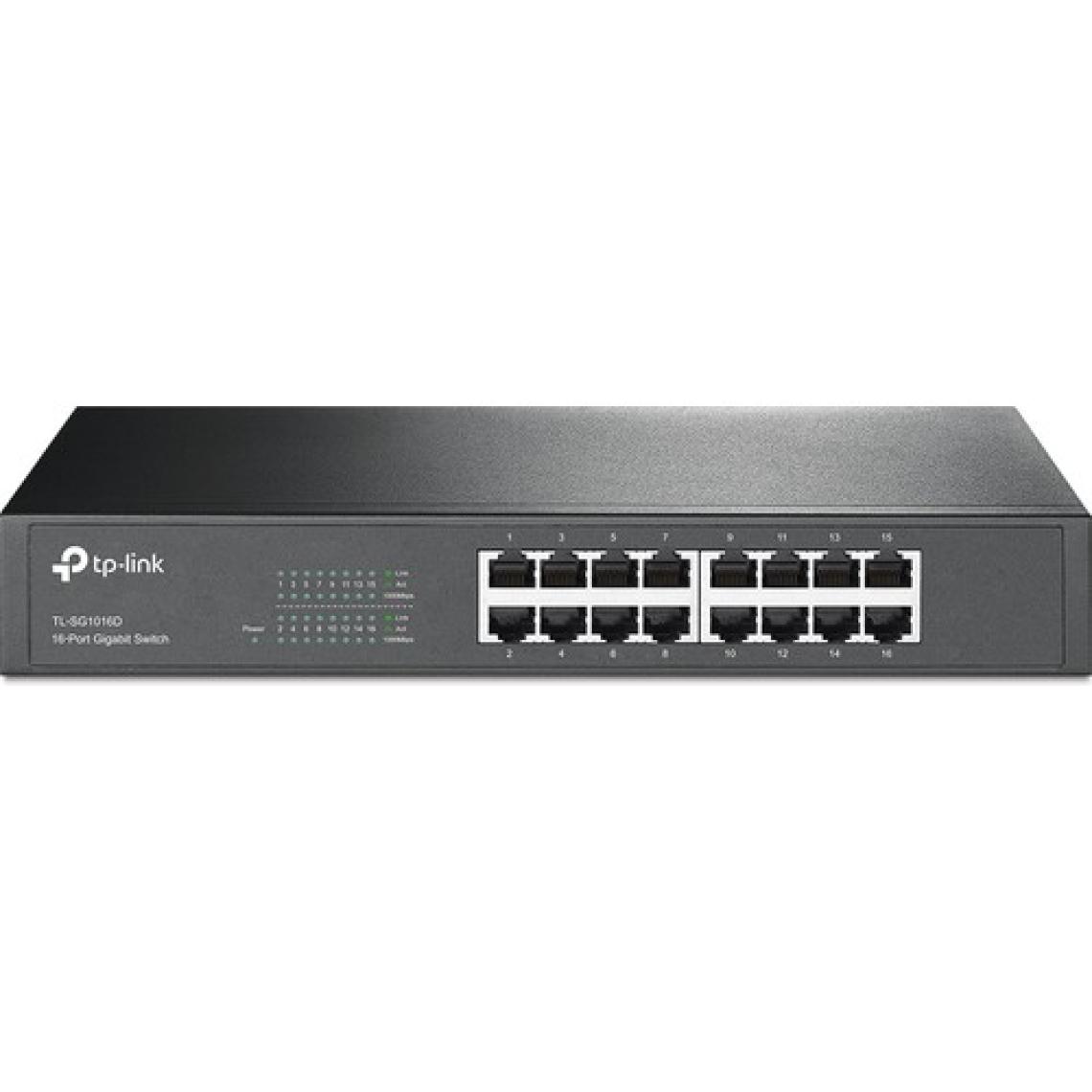 TP-Link TL-SG1016D 16-Port 10/100/1000Mbps Tak ve Kullan % 40 Enerji Tasarruflu Gigabit Switch