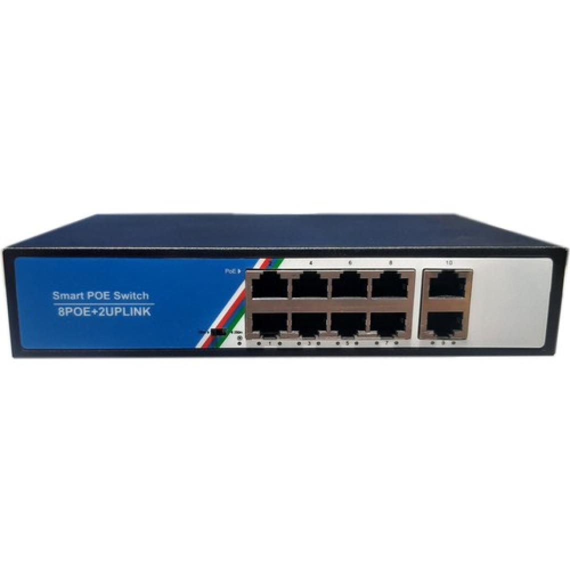 Apronx 8 Port 10/100 8 Port Poe + 2 Port 10/100 Uplink High Power 125W Poe Switch