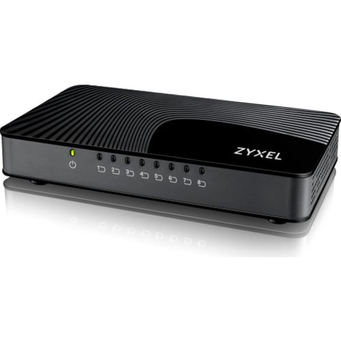 Zyxel GS108S v2 8-Port 10/100/1000Mbps Tak-Kullan Port-Önceliklendirme Destekli Gigabit Switch