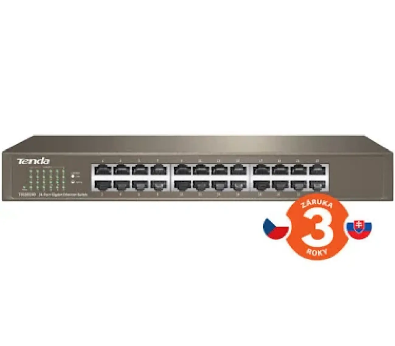 Tenda TEG1024D 24 Port 10-100-1000 Mbps Switch Çelik Kasa Rack Mount