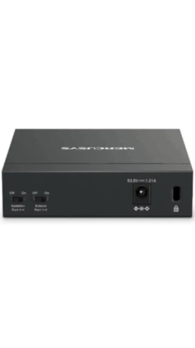 Mercusys MS105GP, 5-Port Gigabit Desktop Switch With 4-Port Poe+