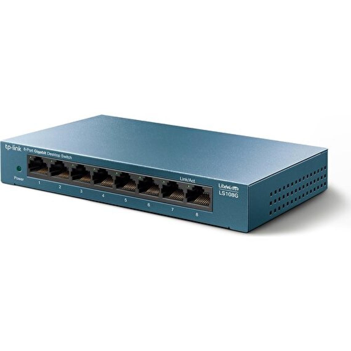 TP-Link LS108G, 8-Port 10/100/1000Mbps Masaüstü Switch