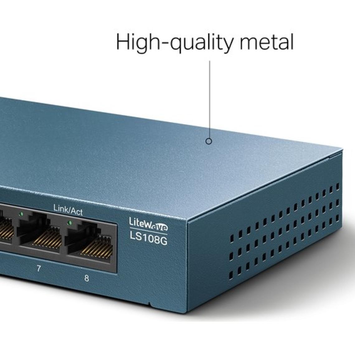TP-Link LS108G, 8-Port 10/100/1000Mbps Masaüstü Switch