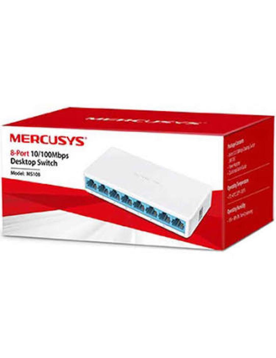 Mercusys 8port MS108 10/100 Yönetilemez Switch Desktop