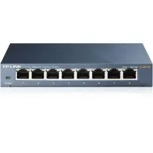 TP-Link TL-SG108, 8-Port 10/100/1000Mbps Qos Destekli Tak ve Kullan % 72 Enerji Tasarruflu Gigabit Switch