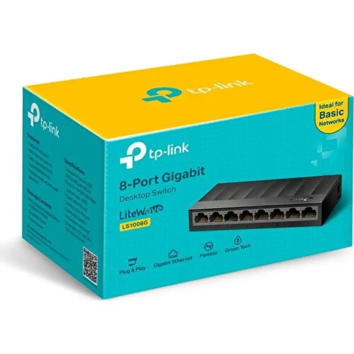 TP-Link LS1008G,  8-Port 10/100/1000Mbps Masaüstü Switch