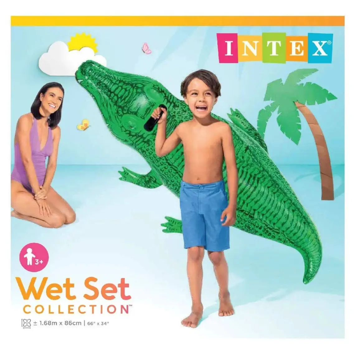 Bestway Timsah Binici 168X86 cm Intex - 58546