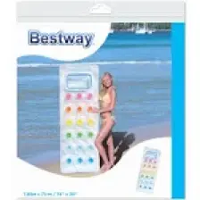 Bestway Pencereli Bardaklı Şeffaf Deniz Yatağı 188 x 71 cm