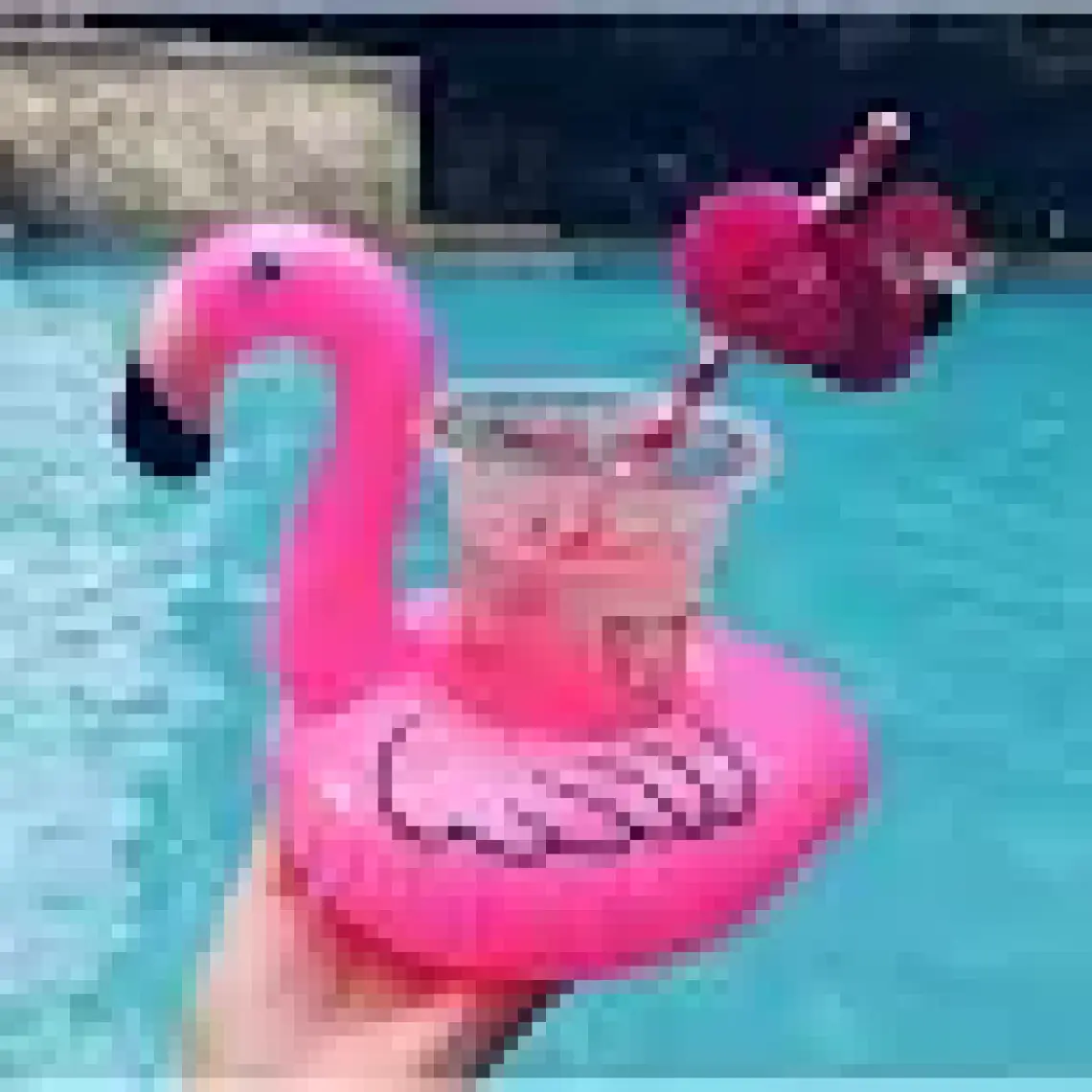 Flamingo Şişme Havuz Deniz Bardak Tutucu Float Bar