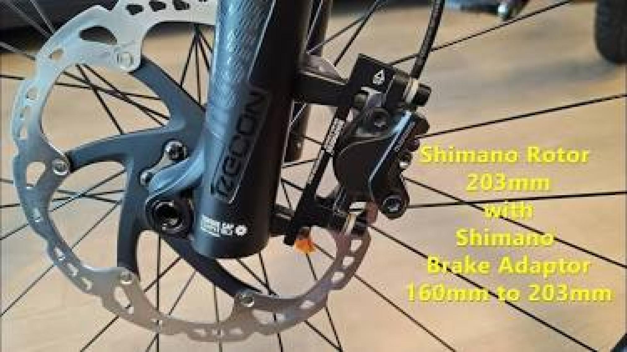 SHIMANO Sm - Ma - F203mm P - P Ön Disk Adaptörü Siyah