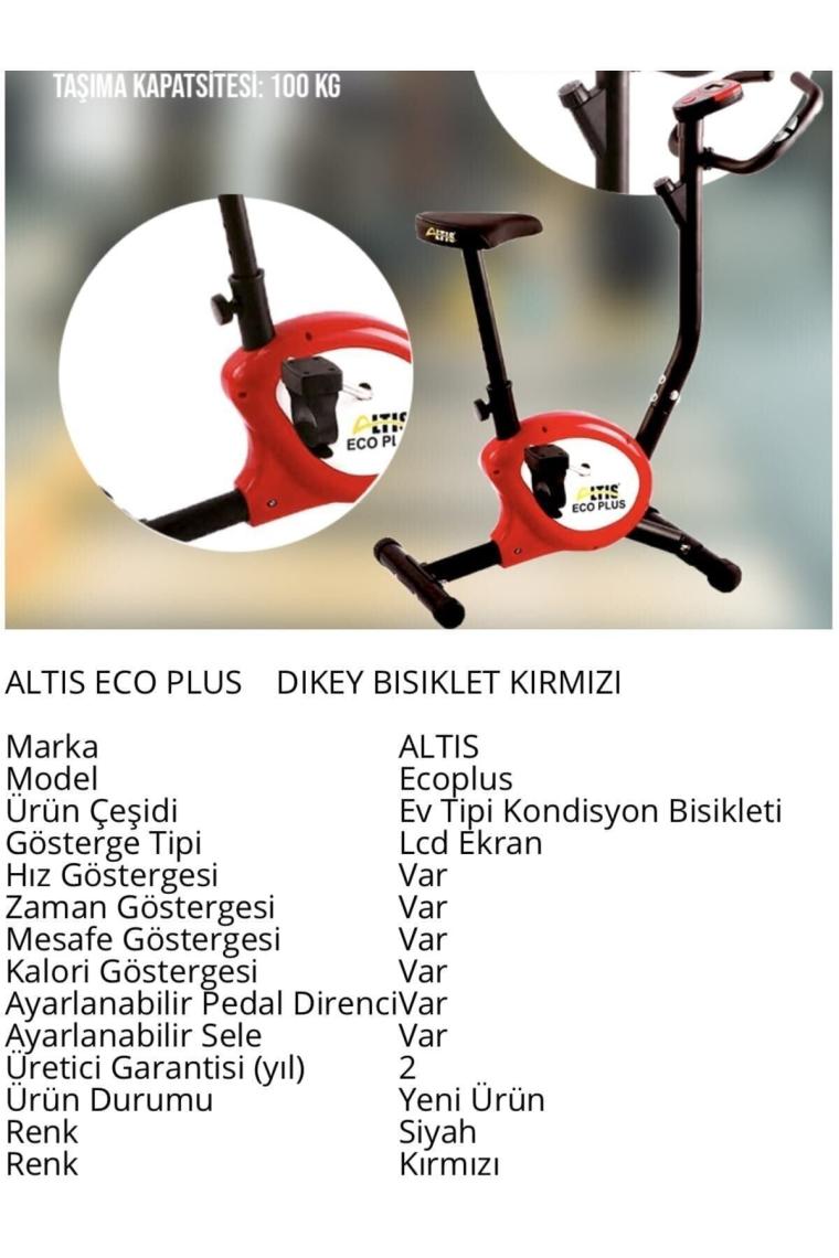 Altis Eco Plus Kırmızı Dikey Kondisyon Bisikleti