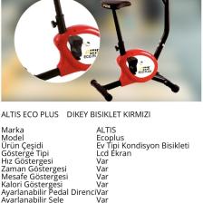 Altis Eco Plus Kırmızı Dikey Kondisyon Bisikleti