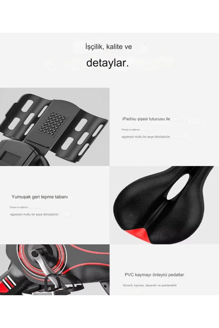 Reidan Pb-02 Manyetik Kondisyon  Bisikleti Spor Koşu Egzersiz Bisikleti Spin Bike Dikey Ev Bisikleti