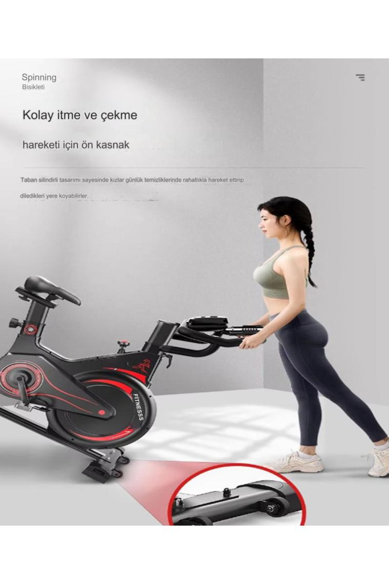 Reidan Pb-02 Manyetik Kondisyon  Bisikleti Spor Koşu Egzersiz Bisikleti Spin Bike Dikey Ev Bisikleti