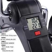 Fizyopol Digital Ekranlı Egzersiz Bisikleti , Katlanabilir El Kol Ayak Egzersiz Pedalı