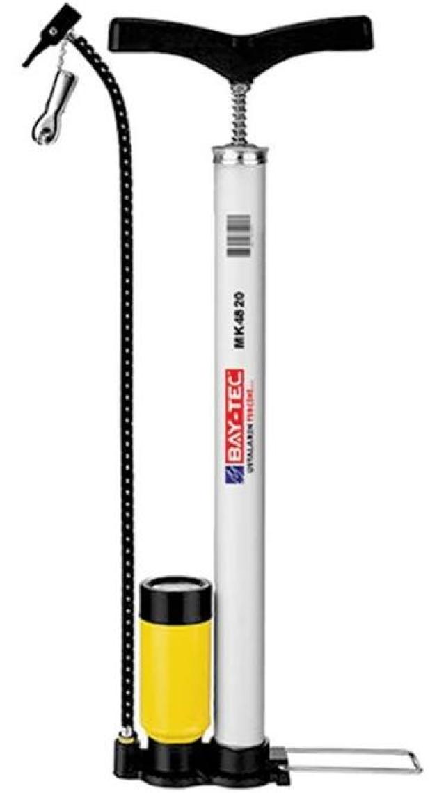 Baytech Baytec Bisiklet Pompası Elden Basmalı Saatli Krom MK4820 6002