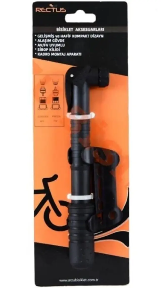 Peak Yol Mtb Şehir Bisikleti Mini Pompa Ince, Kalın Araba Sibop Uyumlu