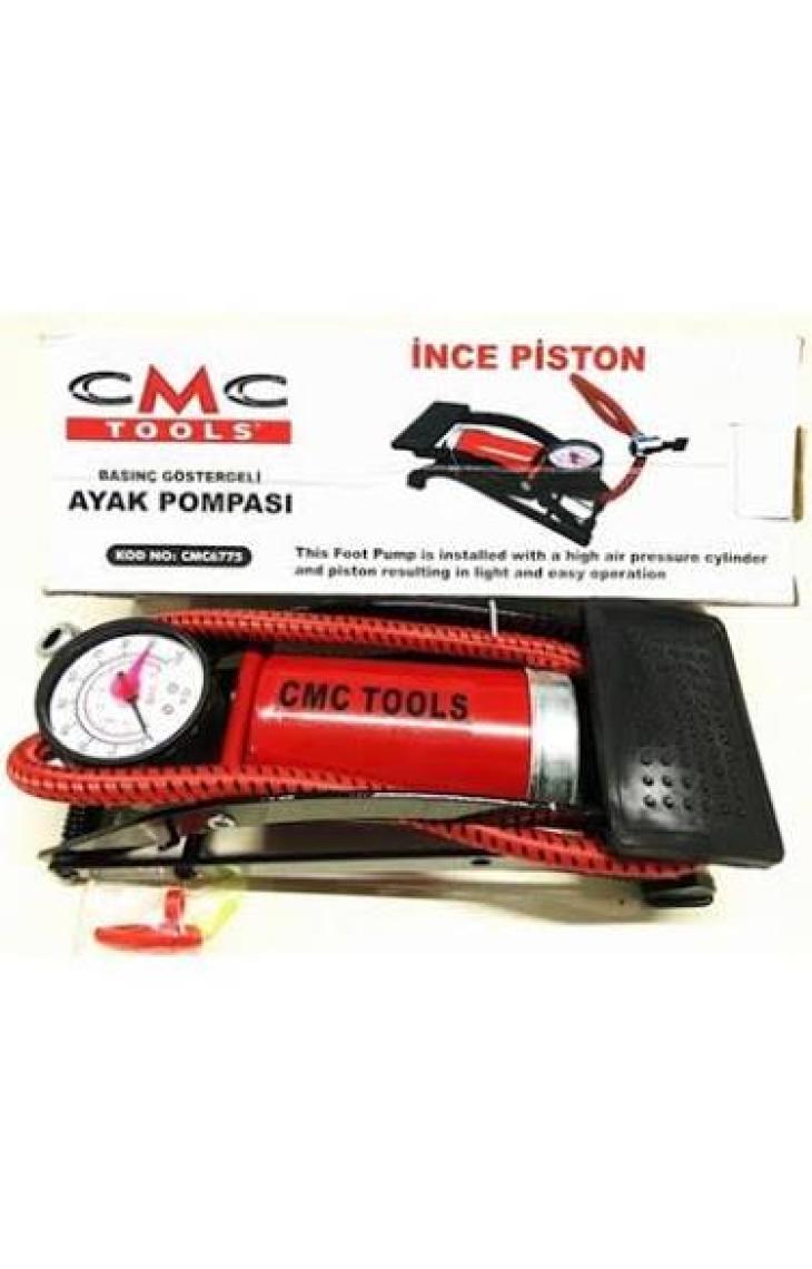 Cmc Tools Ayak Pompası Tek Piston Basınç Göstergeli 6775