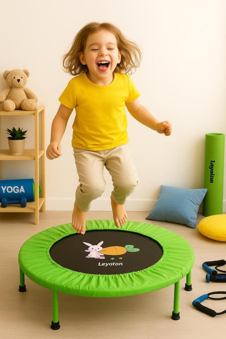Leyaton Trambolin 92 cm Deluxe (36 Inç Trambolin) Tavşan Desenli