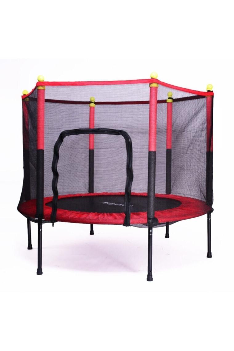Leyaton Fileli Büyük Boy Trambolin 140 cm Çap 120 kg Taşıma Kapasitesi
