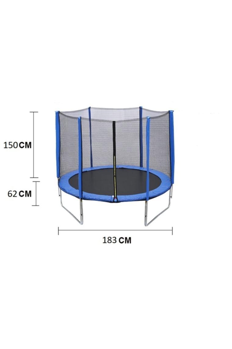 Hepitop 183 cm Trambolin File Korumalı Outdoor Trambolin